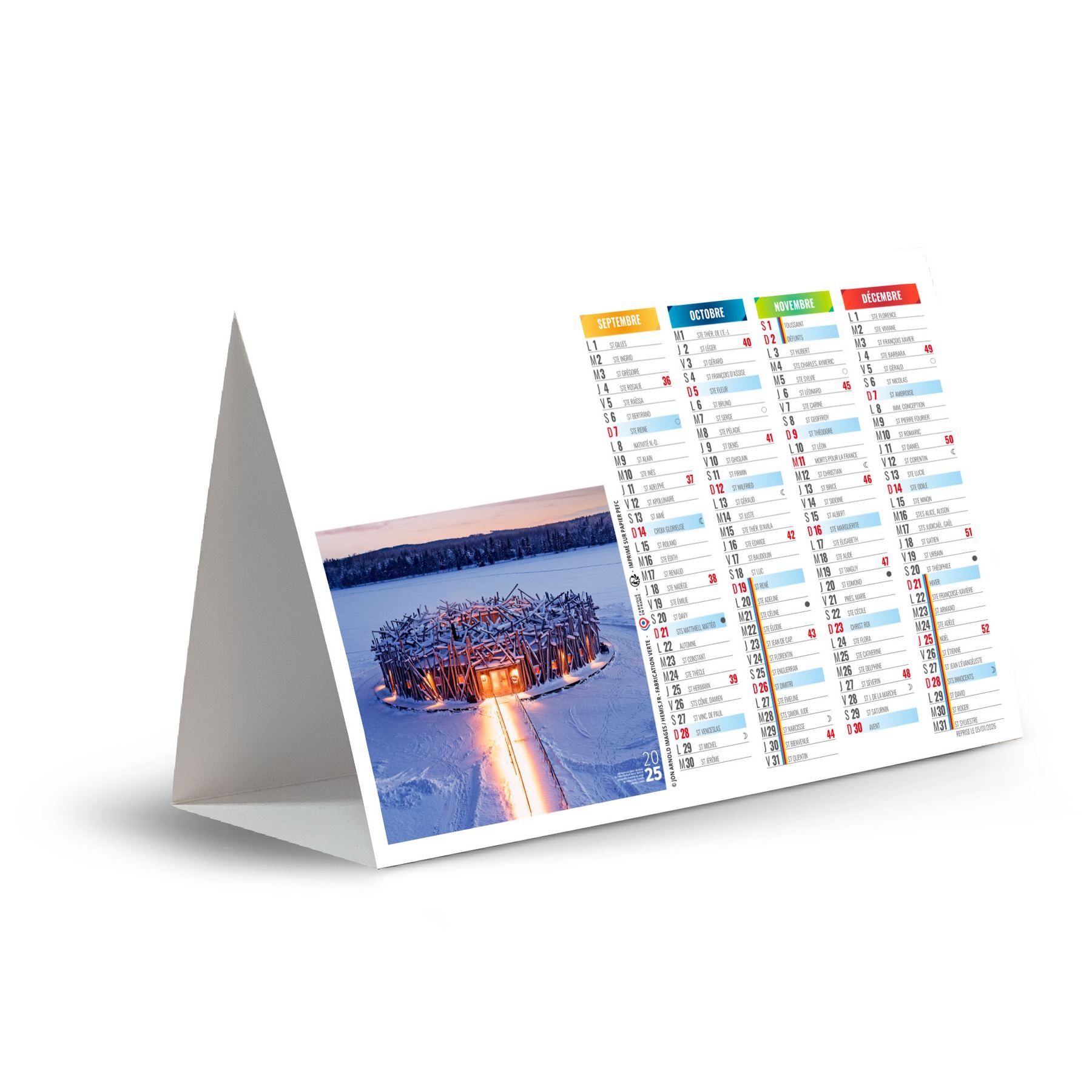 Calendrier Chevalet de Bureau